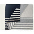 Blue Striped Velvet Fabric